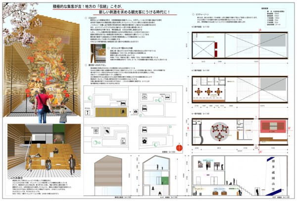 福岡デザイン専門学校(FDS)平成28年度建築設計競技　専門学校の部　受賞作品